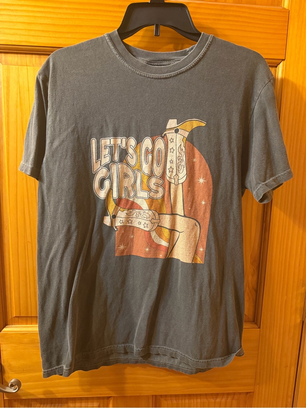 Let's Go Girls Graphic Tee - Charcoal
